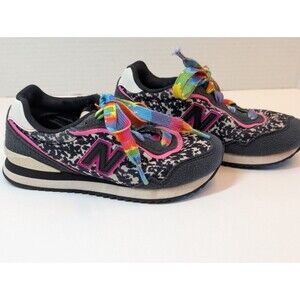 New Balance Sneakers Sola Sleek v1 Black Pink Glow Lace Up Running Size 12